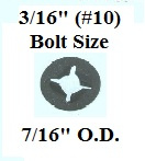 SN 127 - 50pcs. / 3/16" Bolt Ret. 