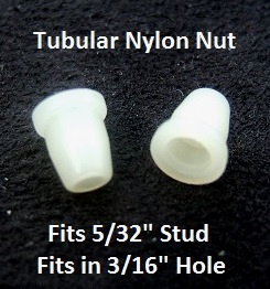 100 Nylon Tubular Nut 5/32" Stud Size Clip Fastener 13965 For GM For AMC 4006316
