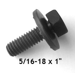 D9890 - 25pcs. / 5/16-18 x 1" Body Bolt